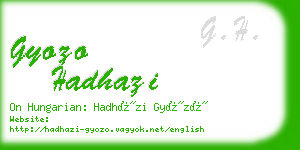 gyozo hadhazi business card